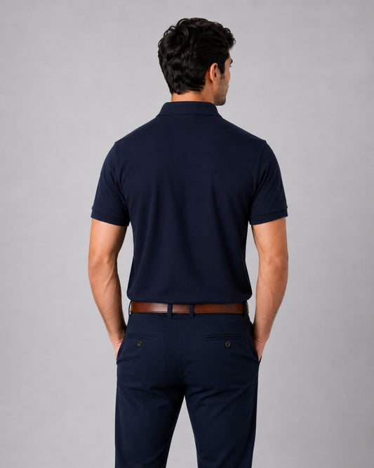Navy Blue Polo T-Shirt