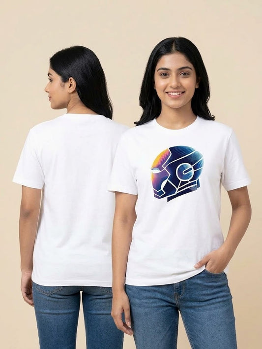 Future Tech White Oversized T-Shirt