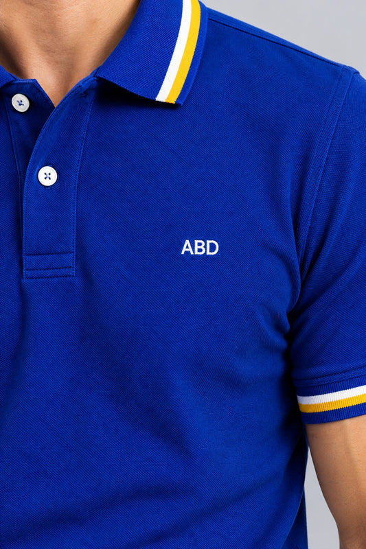 Royal Blue Tipping Polo T-Shirt
