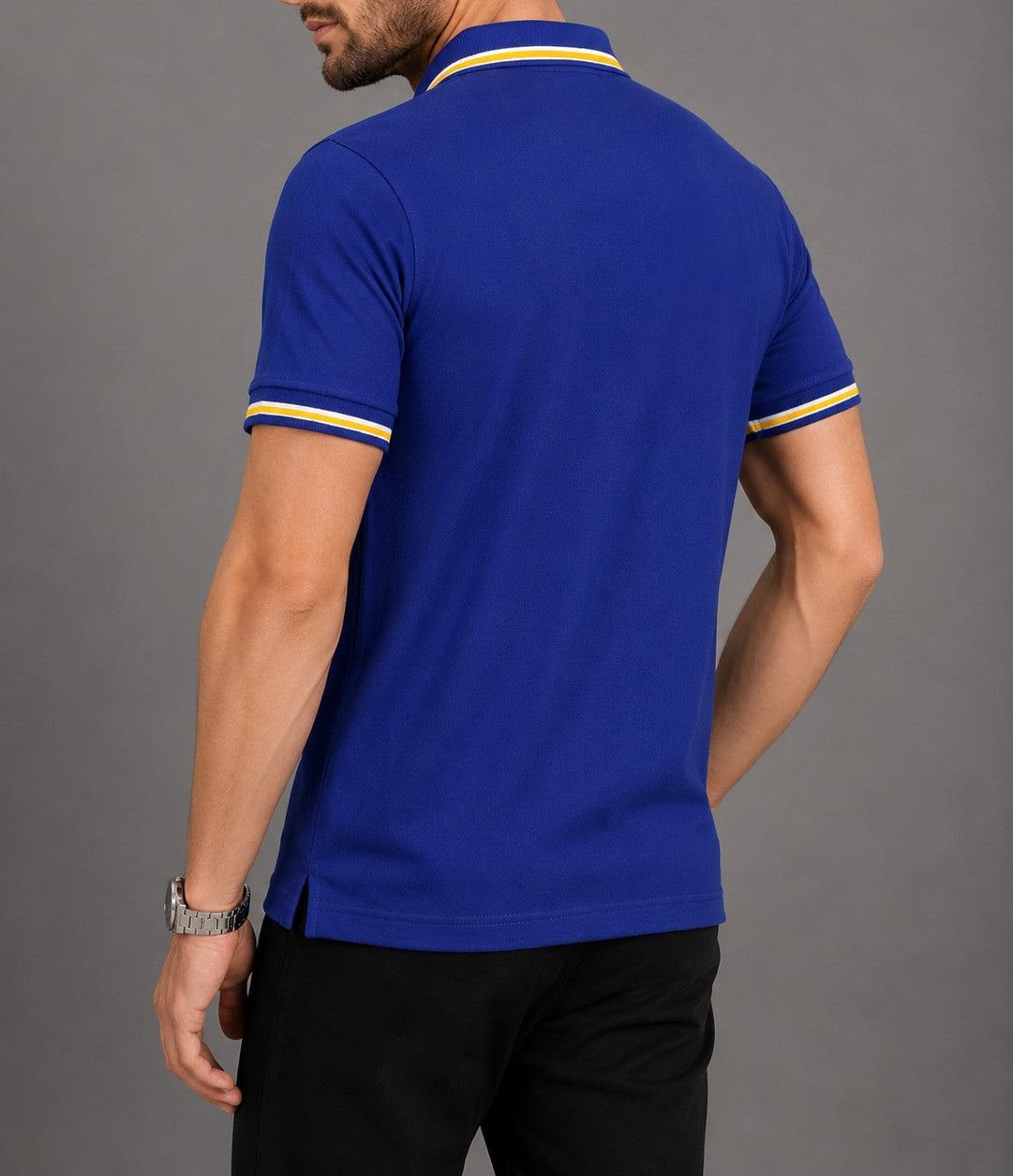 Royal Blue Tipping Polo T-Shirt
