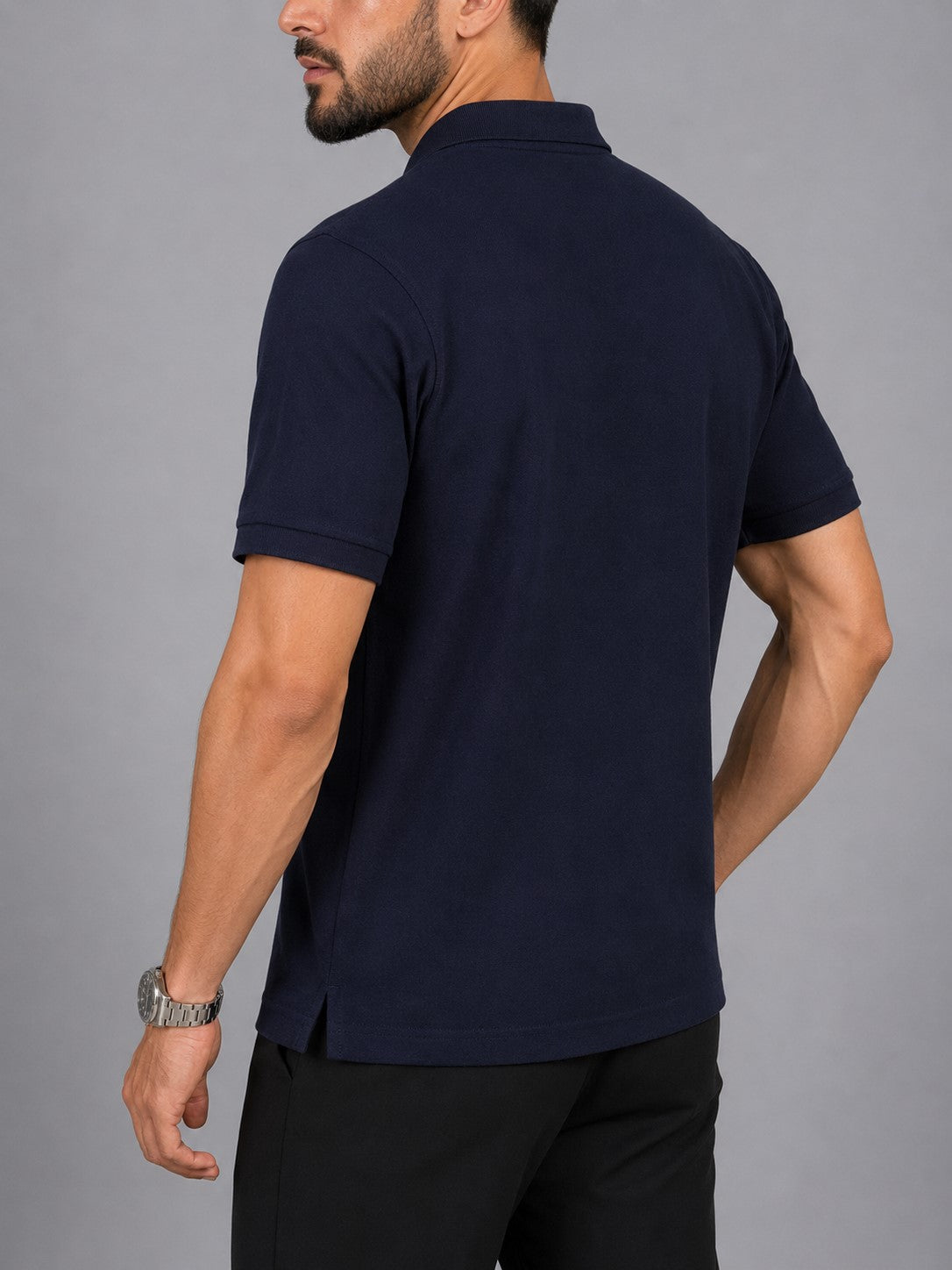 Navy Blue Polo T-Shirt