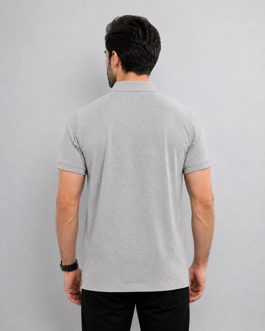 Light Grey Polo T-Shirt