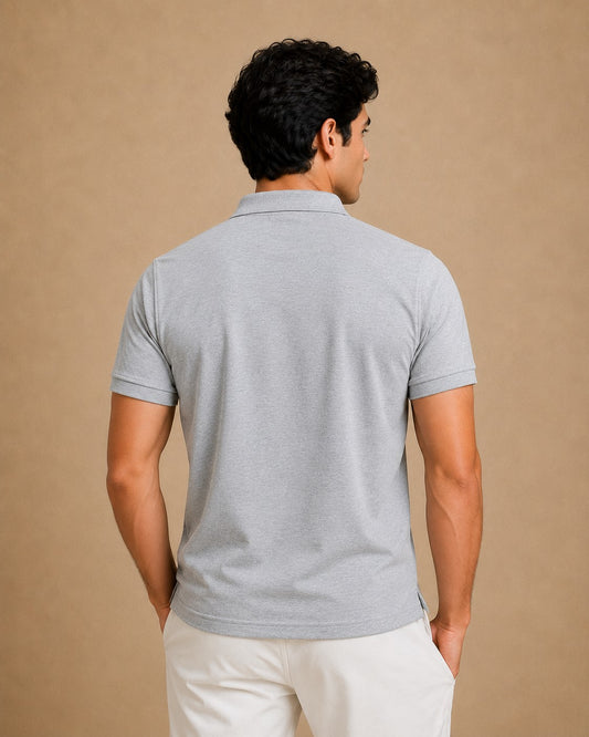 Light Grey Polo T-Shirt