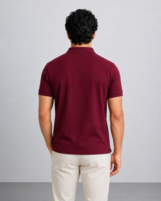 Maroon Polo T-Shirt