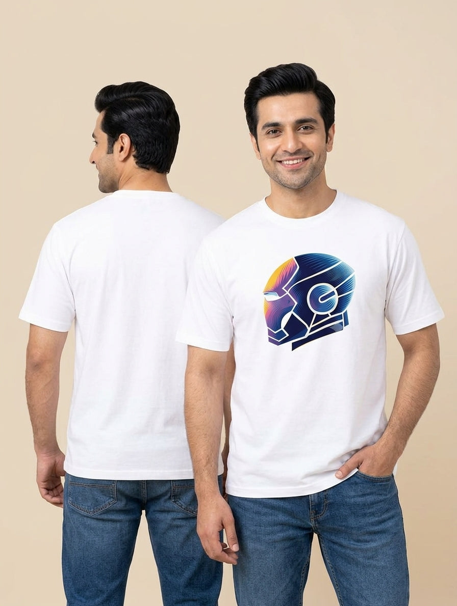 Future Tech White Oversized T-Shirt