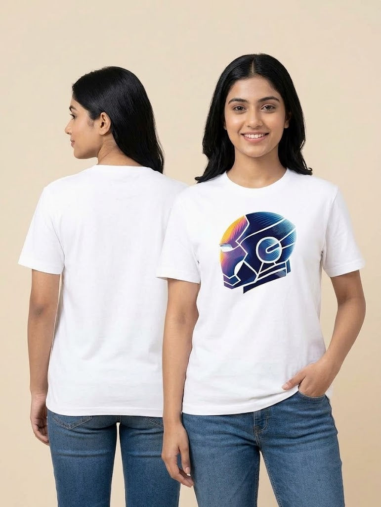 Future Tech White Oversized T-Shirt