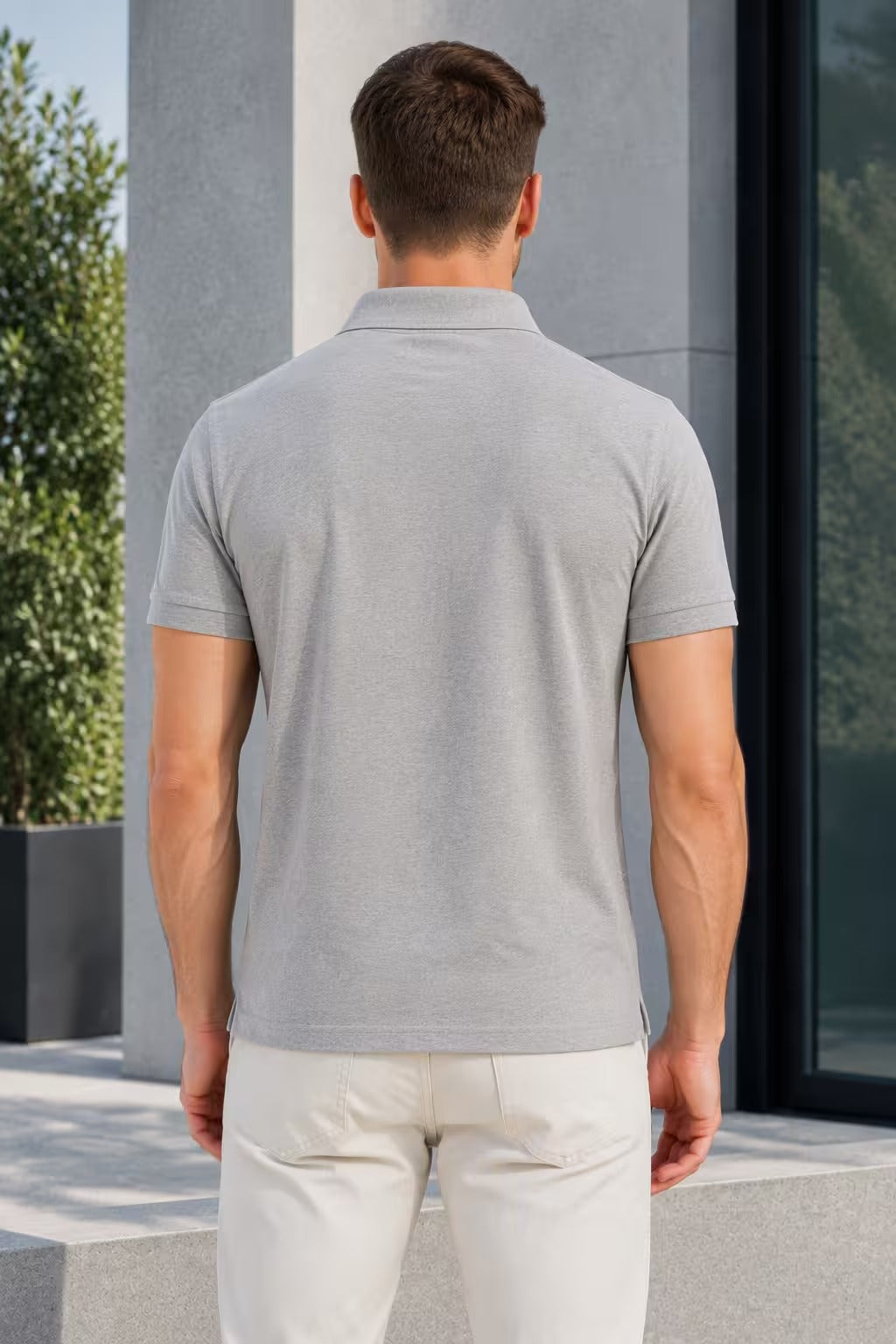 Light Grey Polo T-Shirt