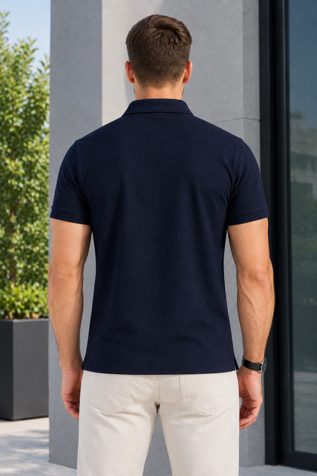 Navy Blue Polo T-Shirt