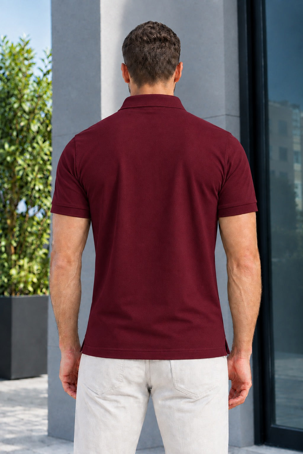 Maroon Polo T-Shirt