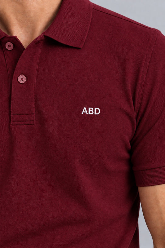 Maroon Polo T-Shirt
