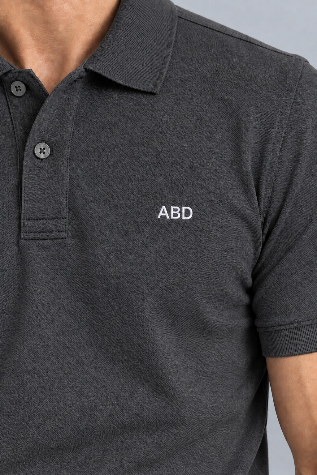 Charcoal Grey Polo T-Shirt